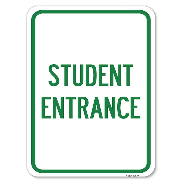 Safety Sign, 18 in Height, Aluminum, 24 in Length, 22830